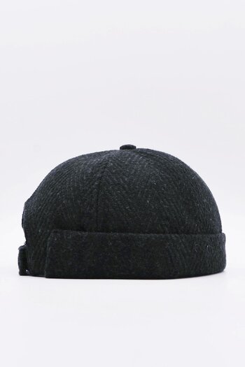 Külah Short Docker Hat with Ethnic Pattern - Vintage Cap