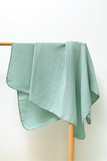 MAHFEL 4 Layer 100% Cotton Muslin Baby Blanket