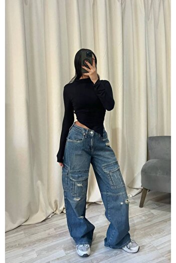 DENİKK Trend Iconic Design Baggy Jean Denim Pants