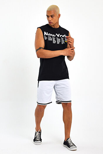 Superlife Men's Crew Neck Regular Fit New York Printed T-Shirt Spr22ts125