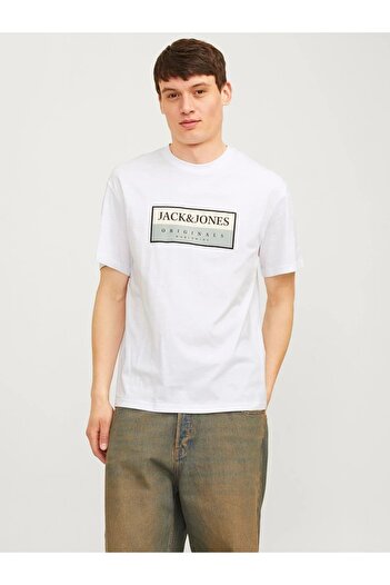 Jack & Jones Ανδρικό μπλουζάκι με λογότυπο White Jack Jones