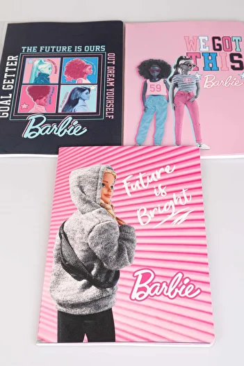 Barbie Dekomus Licensed Single A4 60 Sheets Checkered Notebook