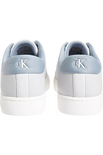 Calvin Klein Erkek Marka Logolu Bağcıklı Kaydırmaz Tabanlı Günlük Gri Sneaker YM0YM00864-0IP