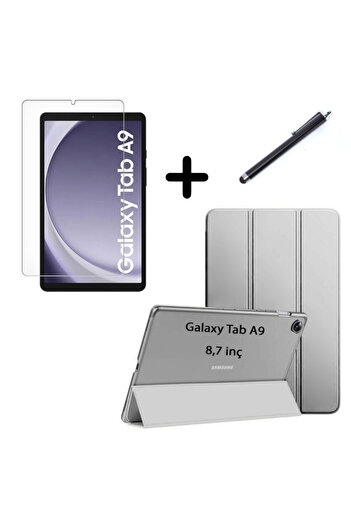 UnDePlus Galaxy Tab A9 8.7 بوصة X110 - مجموعة حافظة متوافقة مع جلد البولي يوريثان، قلم حماية لشاشة الكمبيوتر اللوحي الذكي X115