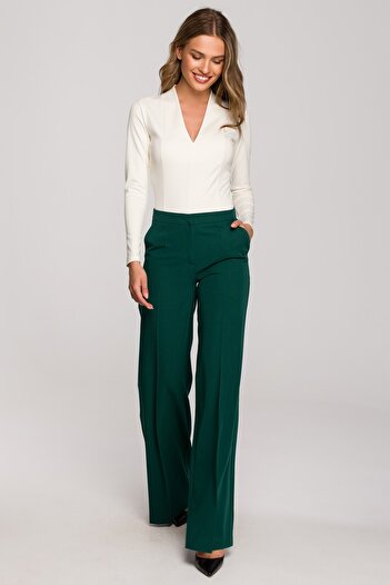 Stylove Trousers with wide legs