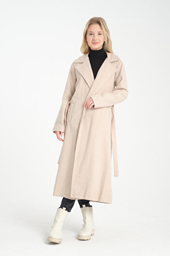 ensade Unlined Belted Cashew Coat