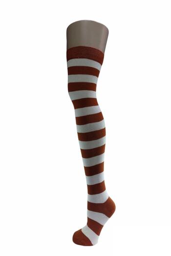 Design Socks Desing Circle Patterned Seamless Knee Socks