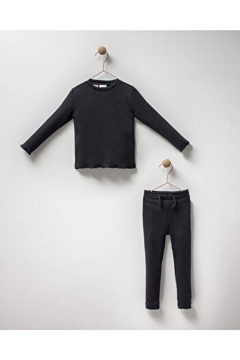 Magu Ribbed Body and Tights Set for Girls