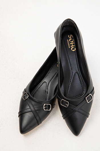 SOHO Classic Black Women's Heeled Shoes - 20128