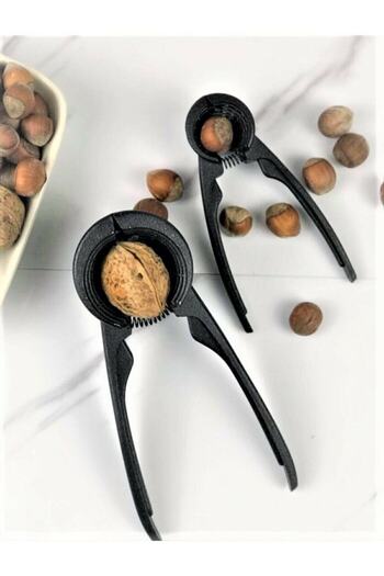 MİMOZA PARK Mimoza Black 2-Piece Cast Iron Walnut Hazelnut Cracker Set (2 Li)
