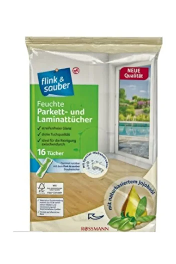 Flink Sauber Wet Floor Cloth Special for Parquet and Laminated Surfaces 22x30 Cm