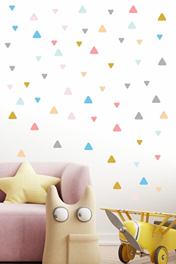 ENGINPRINT 180 Piece Pastel Triangles Sticker Set