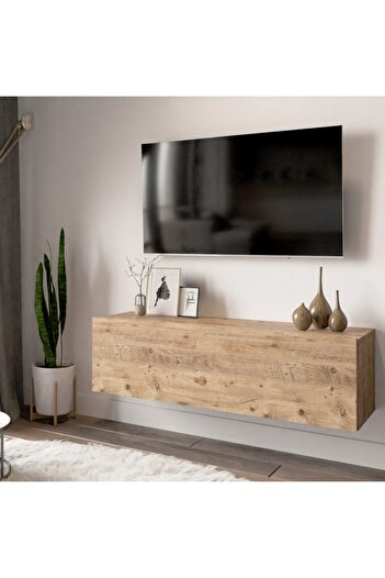 L'occi Concept Delphin 100 Cm Kapaklı Duvara Monte Tv Ünitesi Dlp12-a Çam