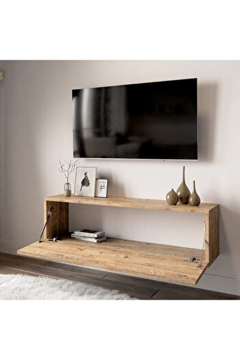 L'occi Concept Delphin 100 Cm Kapaklı Duvara Monte Tv Ünitesi Dlp12-a Çam