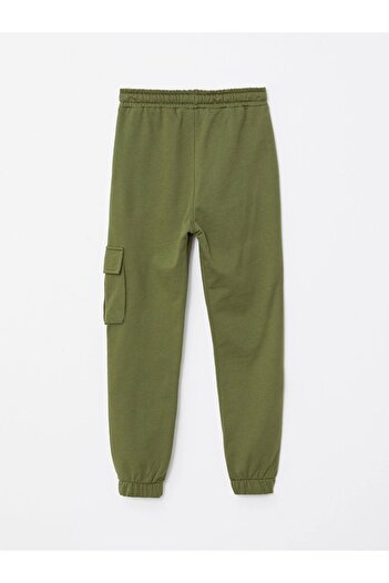 LC Waikiki LCW Kids Yeşil Beli Lastikli Baskılı Erkek Çocuk Jogger Eşofman Altı