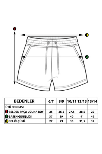 Toontoy Girl's Creativ Embroidered Shorts with Garnish on Both Sides