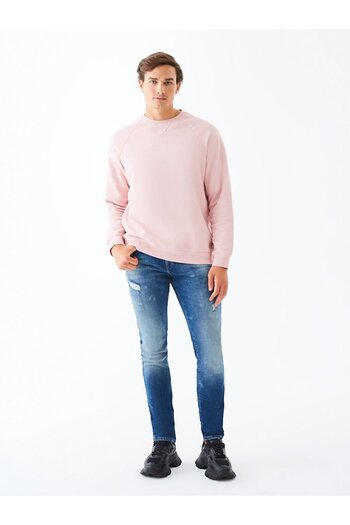 Ltb Lilac Crew Neck Sweatshirt - Pale Effect