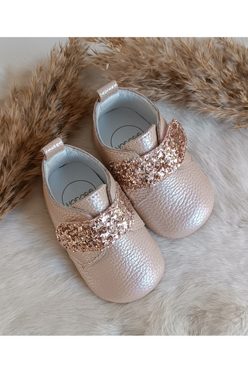 Hodore Juno Salmon Genuine Leather Baby Shoes
