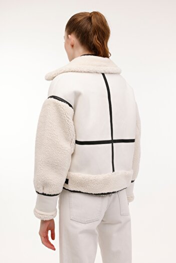 lumberjack Wl Nancy 6Nsed0203 4Pr Ecru Women's Coat