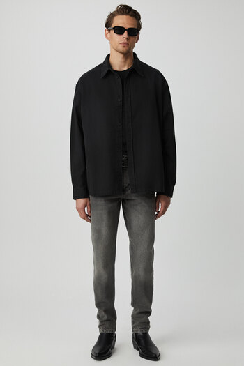 GRIMELANGE Azurha Men's Denim Dark Gray Trousers