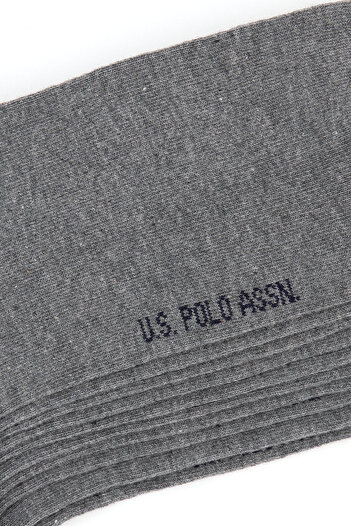 U.S. Polo Assn. Erkek Gri Melanj 5'li Çorap 50298978-VR086