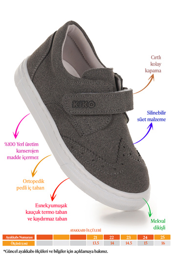KARAMAZI Karamazı Kids Richie Velcro First Step Daily Baby Boy Casual Shoes