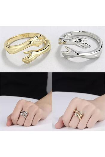 Köstebek Adjustable Hand Ring - Hugging