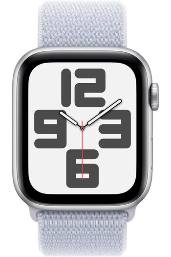 Apple Watch SE GPS 40mm Silver Aluminium Case with Blue Cloud Sport Loop