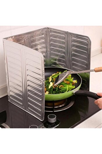 Home Oil Splash-Proof Stove Back Protector, New Model Plug/Slide White 84X32.5 cm