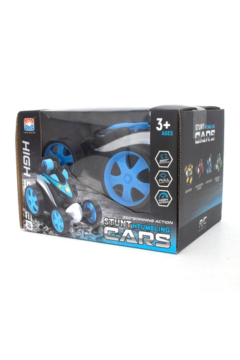 Fab N Funky Blue Stunt Humbling RC Car - 360ï¿½ Rotating Rolling Radio Controlled Vehicle for Kids 3