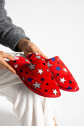RedPlay Women's House Slippers Star Pattern Winter Slippers