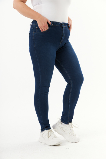 RMG Plus Size Dark Navy Blue Trousers