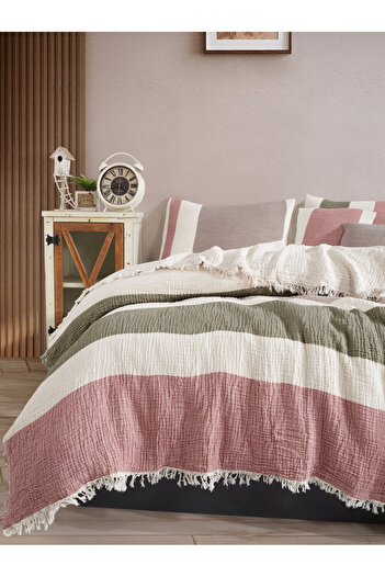 luxtex 4 Layer Muslin Sofa Cover - Blanket, Double 240X220 cm