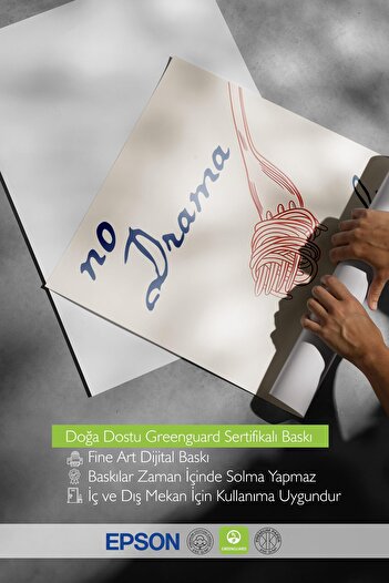 Postifull Frameless Poster, HD Quality Wall Poster,Comfort Series, No Drama Only Pasta Poster, NO:108701