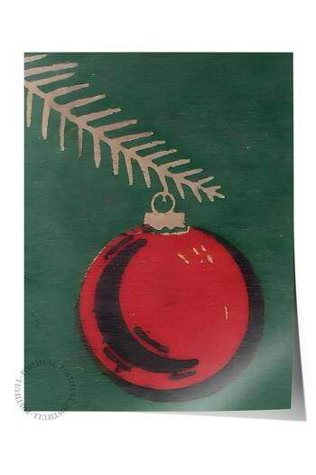 Postifull Frameless Christmas Poster, Christmas Decor, Comfort Series, Retro Christmas Poster, No:108682