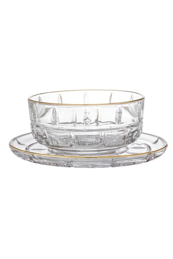 Elegant A yogurt set for sweets and nuts made of glass, 12 pieces, 6 yogurts + 6 plates