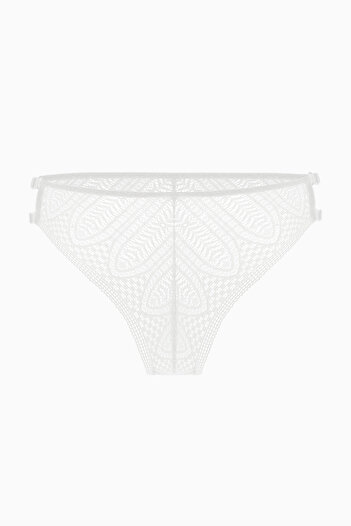 Wonna Ecru Brazilian Lace Panties - 2509