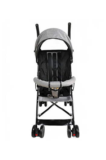 Fab N Funky Lightweight Stroller - Grey, Adjustable Canopy, Swivel Wheels, Mosquito Net, 0M+
