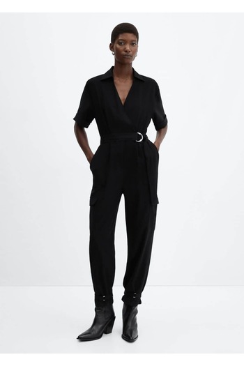 MANGO Woman Cargo Jumpsuit with Pockets