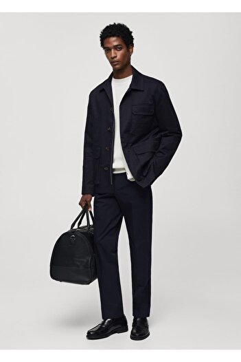 MANGO Man Regular Fit Cotton Trousers