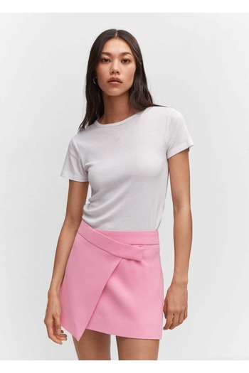 MANGO Woman Wrap Mini Skirt