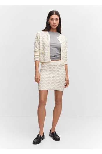 MANGO Woman Knitwear Mini Skirt