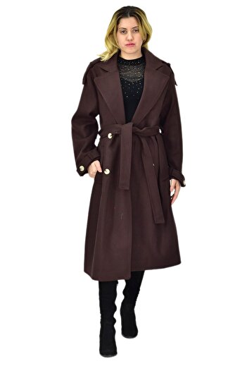 Misselens Women's Long Stamp Coat - Bgl-St04117