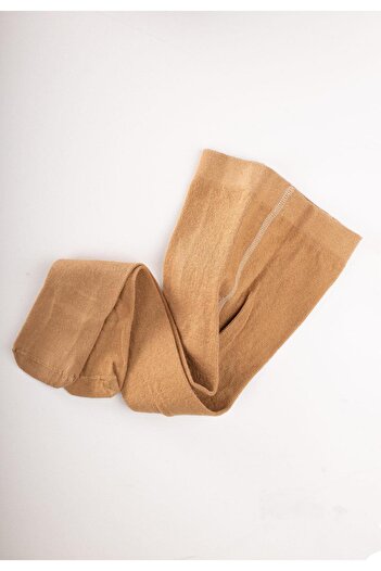 Cigit Children's Plain Pantyhose 1-13 Years Light Brown