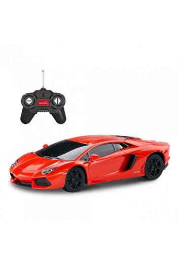 Rastar MASINA CU TELECOMANDA LAMBORGHINI AVENTADOR ROSU CU SCARA 1 LA 24