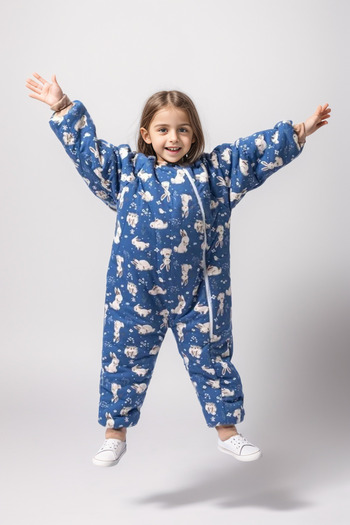 tinitins Fiber filled 2.5 tog children's sleeping bag for girls-boys unisex