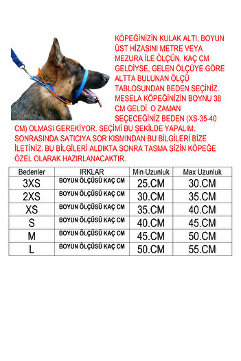 VSLT HANDMADE Dog Training Collar - with Stopper and Bogma, Training Dog Leash, Choke Collars