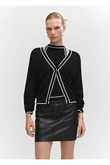 MANGO Woman Fustă mini cu aspect de piele de șarpe