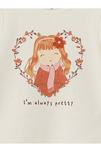 LC Waikiki Crew Neck Printed Girls' T-Shirt - W4Ds78Z1