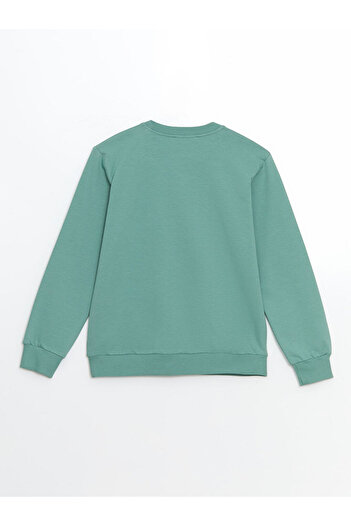 LC Waikiki Crew Neck Printed Girl's Sweatshirt